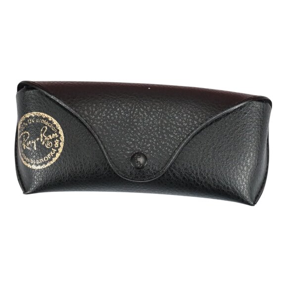 Ray Ban Leather Pouch Universal Large Sunglasses Case Black Soft Shell - Picture 1 of 3